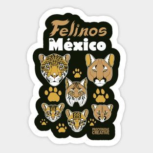 Felinos de México Sticker